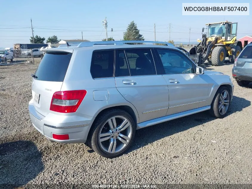 2010 Mercedes-Benz Glk 350 4Matic VIN: WDCGG8HB8AF507400 Lot: 40519124