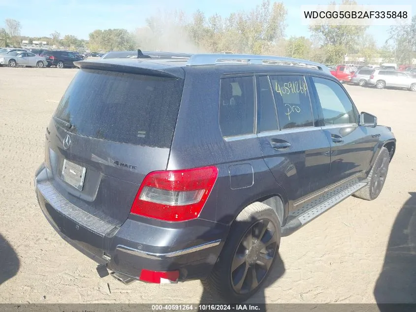 2010 Mercedes-Benz Glk 350 VIN: WDCGG5GB2AF335848 Lot: 40591264