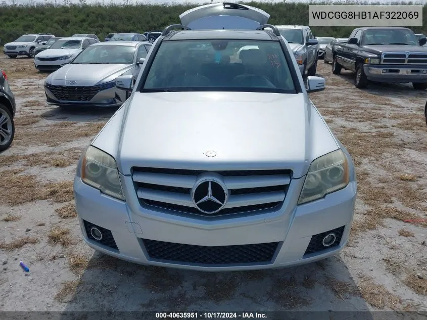 2010 Mercedes-Benz Glk 350 4Matic VIN: WDCGG8HB1AF322069 Lot: 40635951