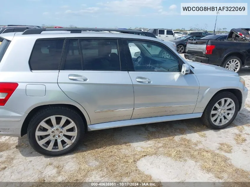 2010 Mercedes-Benz Glk 350 4Matic VIN: WDCGG8HB1AF322069 Lot: 40635951