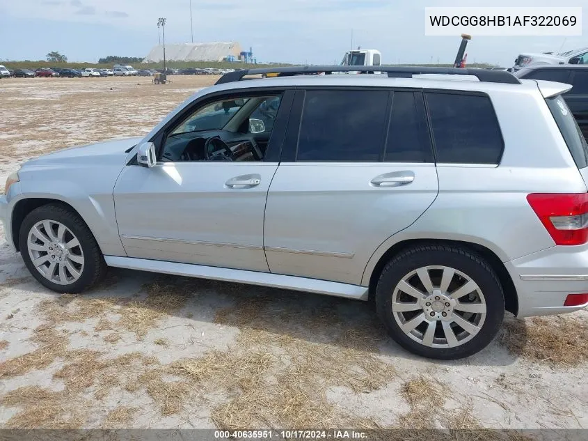 2010 Mercedes-Benz Glk 350 4Matic VIN: WDCGG8HB1AF322069 Lot: 40635951