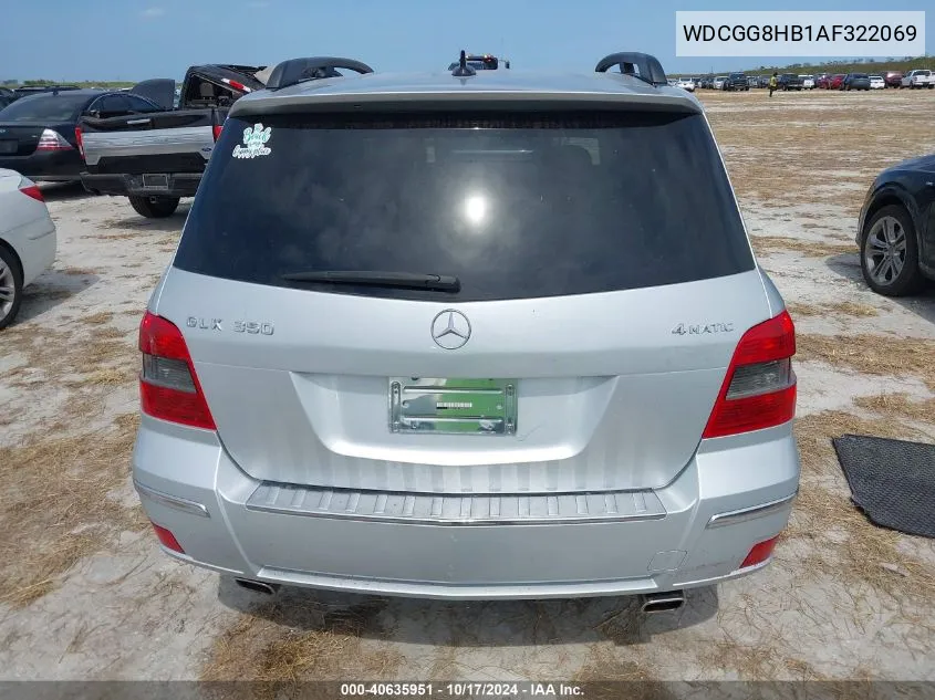 2010 Mercedes-Benz Glk 350 4Matic VIN: WDCGG8HB1AF322069 Lot: 40635951