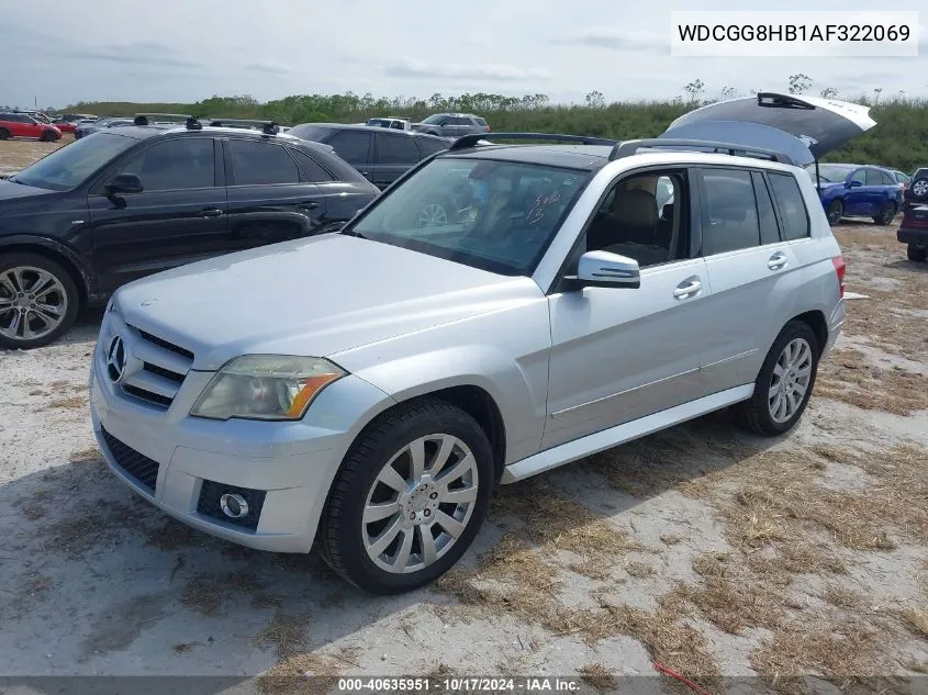 2010 Mercedes-Benz Glk 350 4Matic VIN: WDCGG8HB1AF322069 Lot: 40635951