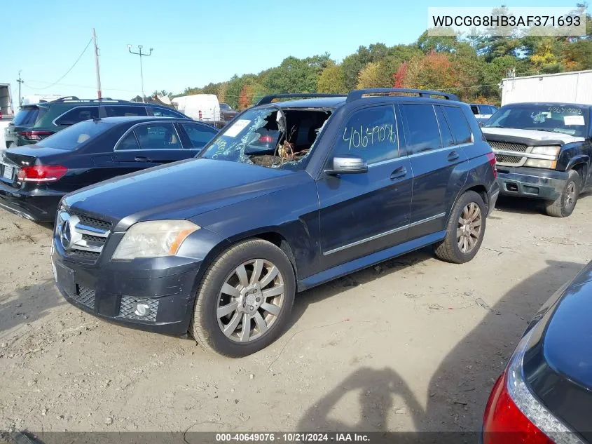 2010 Mercedes-Benz Glk 350 4Matic VIN: WDCGG8HB3AF371693 Lot: 40649076