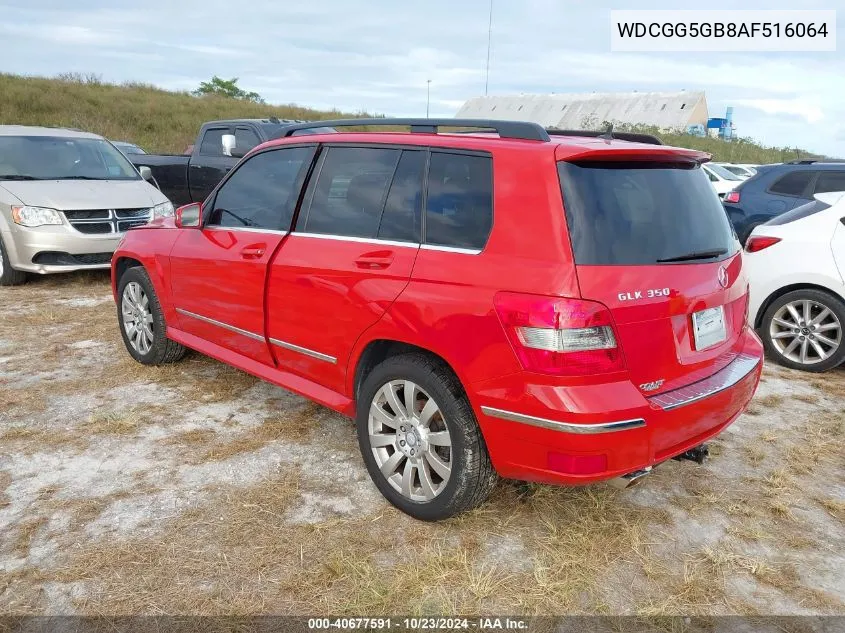 2010 Mercedes-Benz Glk 350 VIN: WDCGG5GB8AF516064 Lot: 40677591