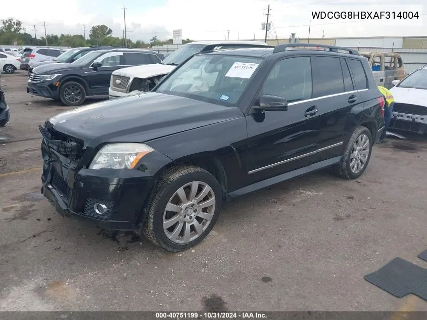 2010 Mercedes-Benz Glk 350 4Matic VIN: WDCGG8HBXAF314004 Lot: 40751199