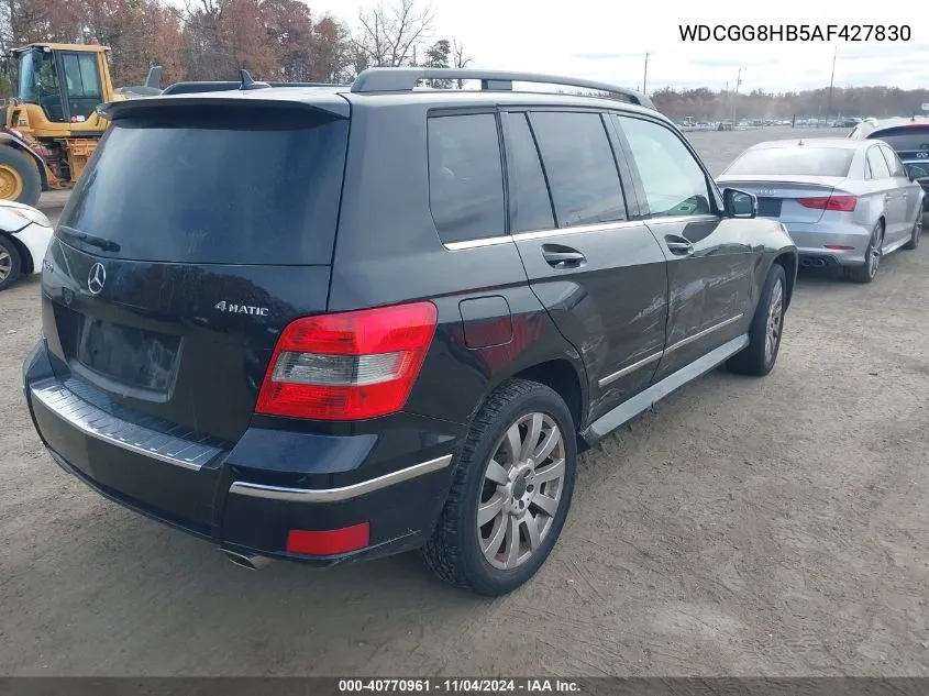 2010 Mercedes-Benz Glk 350 4Matic VIN: WDCGG8HB5AF427830 Lot: 40770961