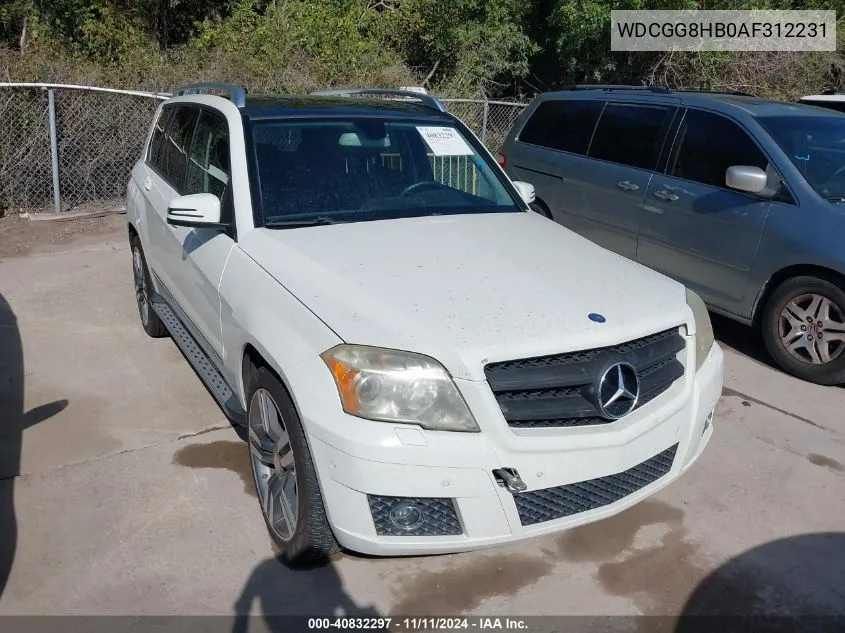 2010 Mercedes-Benz Glk 350 4Matic VIN: WDCGG8HB0AF312231 Lot: 40832297