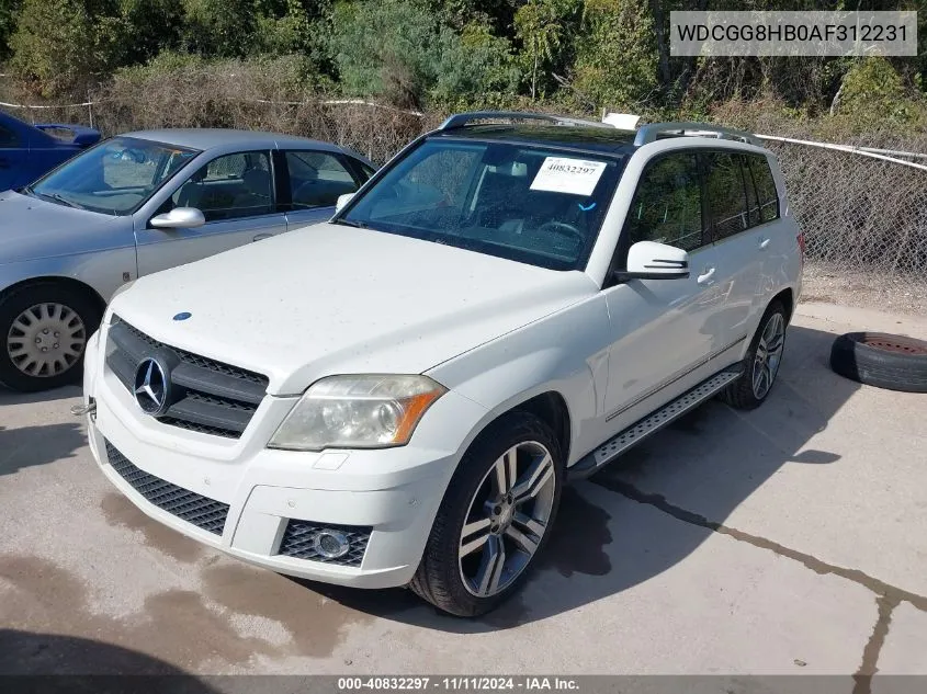 2010 Mercedes-Benz Glk 350 4Matic VIN: WDCGG8HB0AF312231 Lot: 40832297