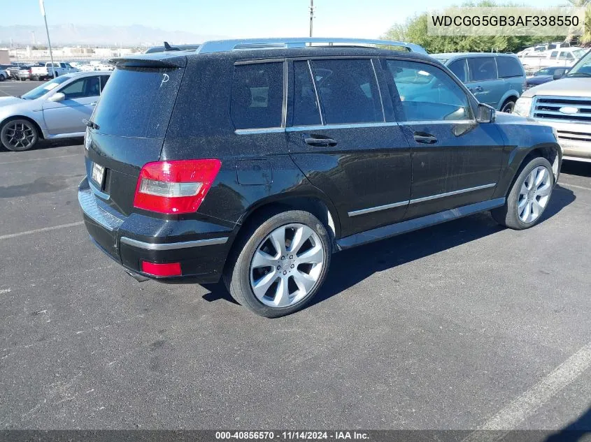 2010 Mercedes-Benz Glk 350 VIN: WDCGG5GB3AF338550 Lot: 40856570