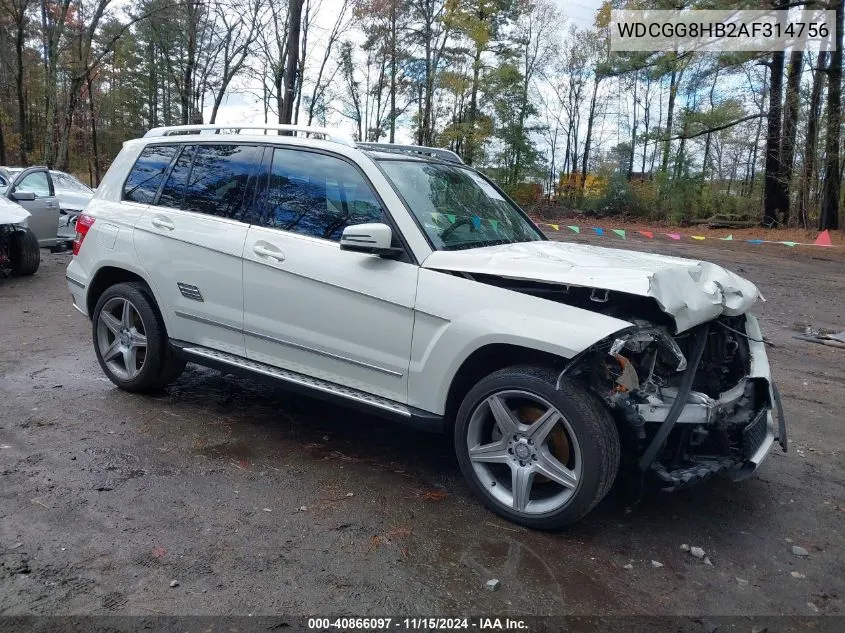 WDCGG8HB2AF314756 2010 Mercedes-Benz Glk 350 4Matic