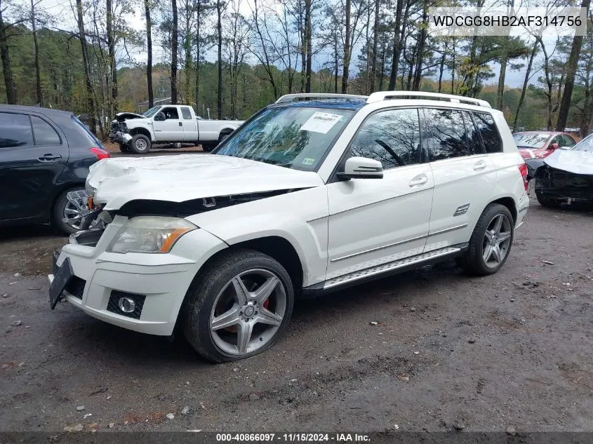 WDCGG8HB2AF314756 2010 Mercedes-Benz Glk 350 4Matic