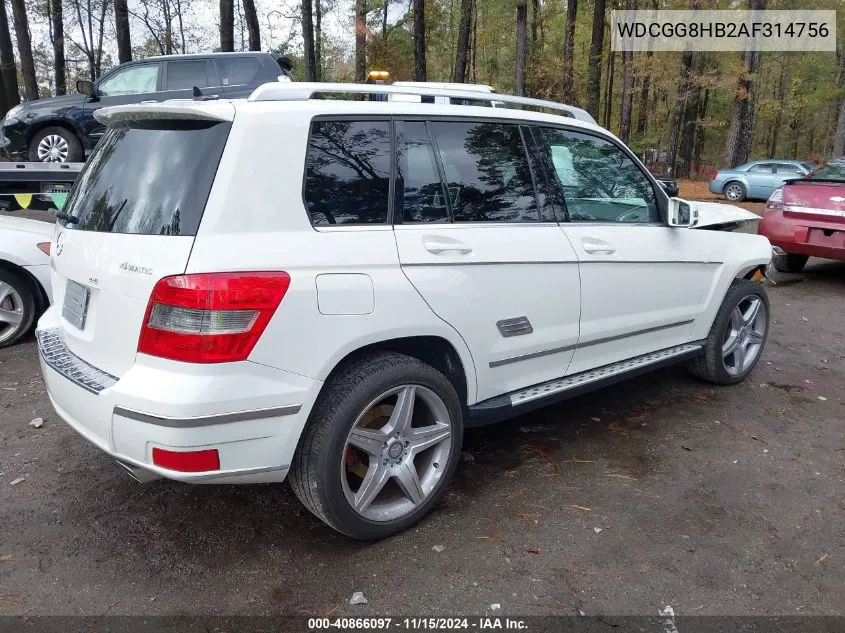 WDCGG8HB2AF314756 2010 Mercedes-Benz Glk 350 4Matic