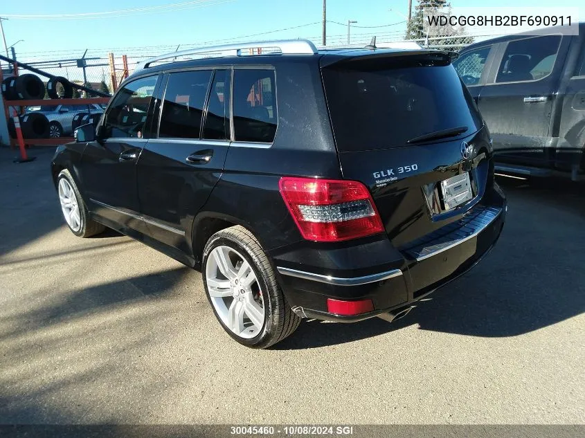 2011 Mercedes-Benz Glk 350 4Matic VIN: WDCGG8HB2BF690911 Lot: 30045460