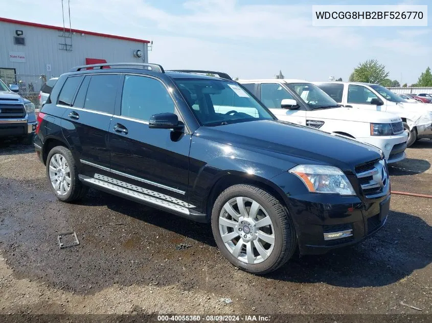 2011 Mercedes-Benz Glk 350 4Matic VIN: WDCGG8HB2BF526770 Lot: 40055360