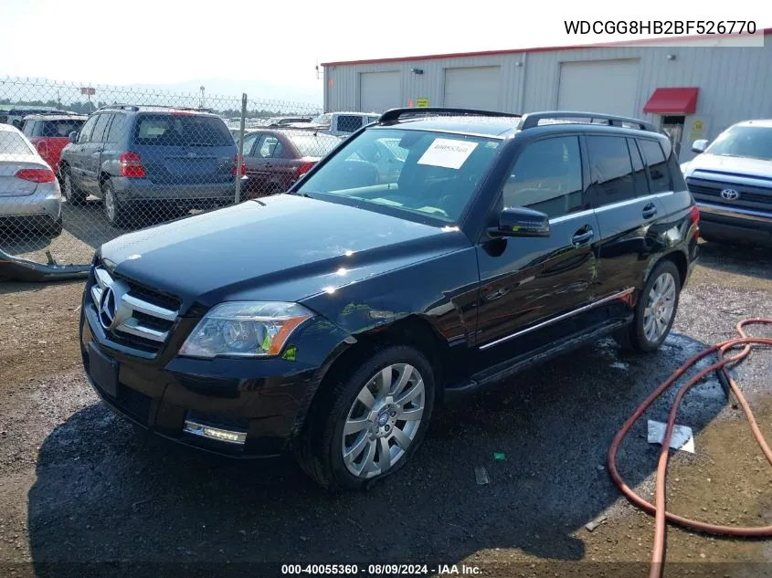 2011 Mercedes-Benz Glk 350 4Matic VIN: WDCGG8HB2BF526770 Lot: 40055360