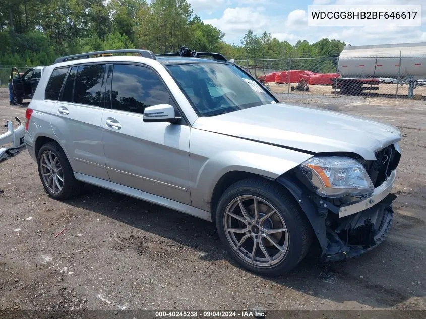 2011 Mercedes-Benz Glk 350 4Matic VIN: WDCGG8HB2BF646617 Lot: 40245238