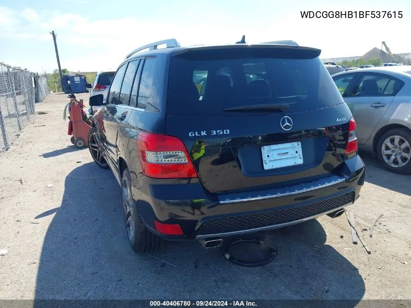 2011 Mercedes-Benz Glk 350 350 4Matic VIN: WDCGG8HB1BF537615 Lot: 40406780