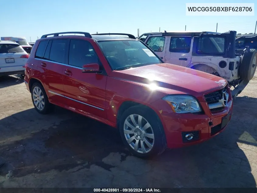 2011 Mercedes-Benz Glk 350 VIN: WDCGG5GBXBF628706 Lot: 40428981