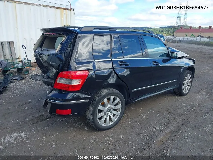 2011 Mercedes-Benz Glk 350 4Matic VIN: WDCGG8HB1BF684677 Lot: 40470602