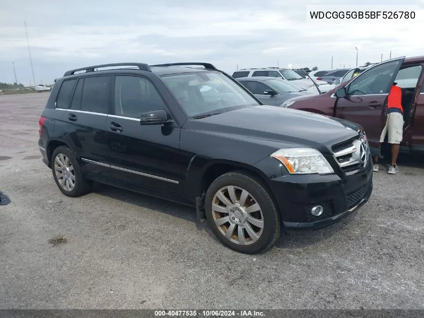 2011 Mercedes-Benz Glk 350 VIN: WDCGG5GB5BF526780 Lot: 40477535