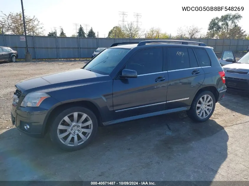 2011 Mercedes-Benz Glk 350 VIN: WDCGG5GB8BF548269 Lot: 40571487