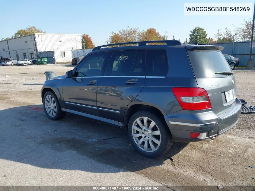 2011 Mercedes-Benz Glk 350 VIN: WDCGG5GB8BF548269 Lot: 40571487