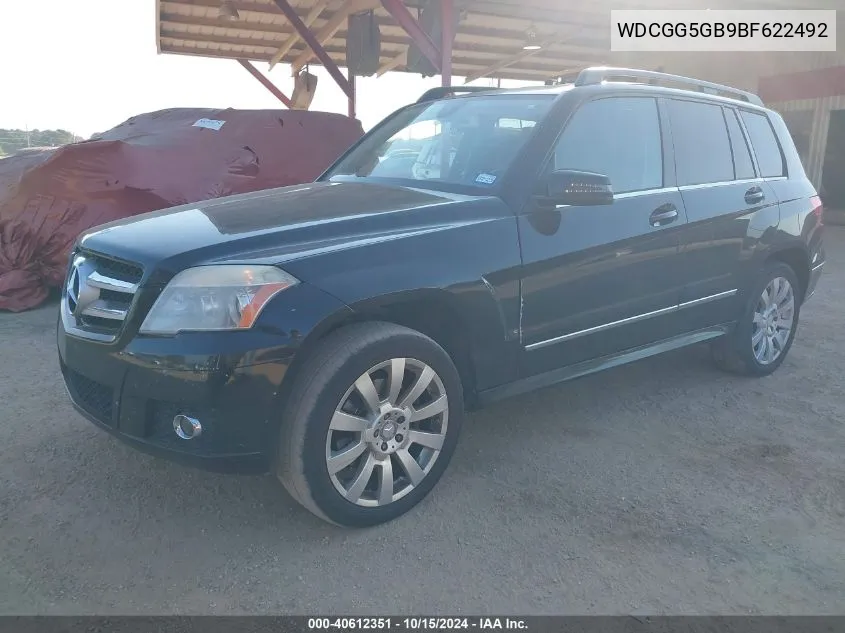 2011 Mercedes-Benz Glk 350 VIN: WDCGG5GB9BF622492 Lot: 40612351