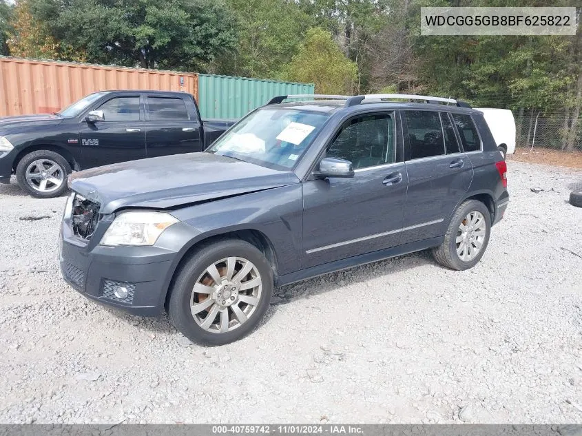 2011 Mercedes-Benz Glk 350 VIN: WDCGG5GB8BF625822 Lot: 40759742