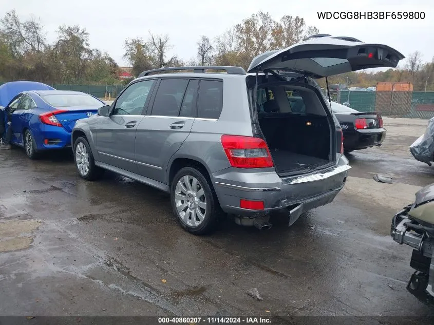 2011 Mercedes-Benz Glk 350 4Matic VIN: WDCGG8HB3BF659800 Lot: 40860207