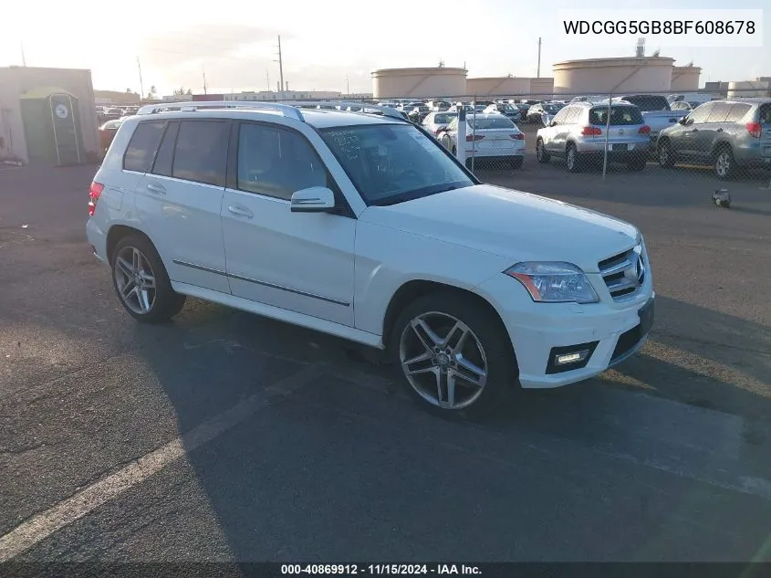 WDCGG5GB8BF608678 2011 Mercedes-Benz Glk 350