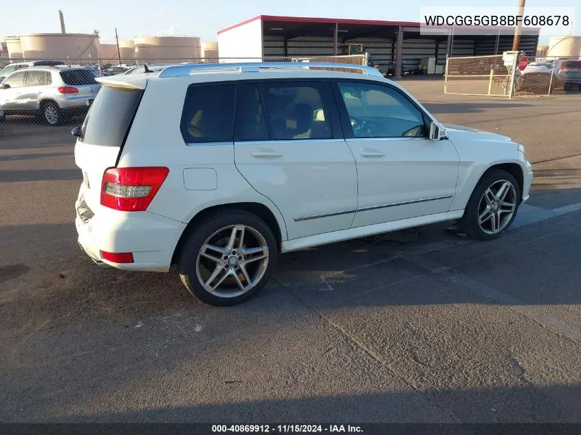 WDCGG5GB8BF608678 2011 Mercedes-Benz Glk 350