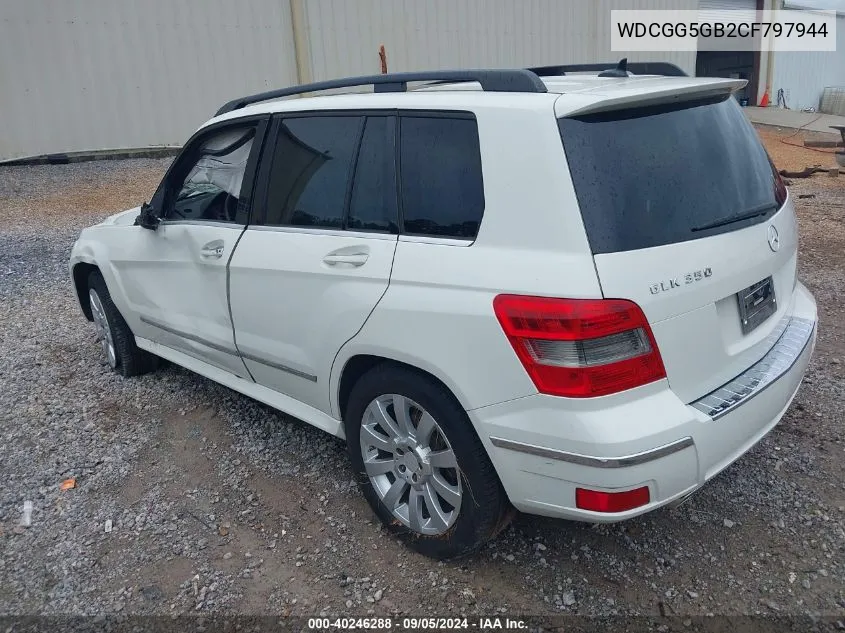 2012 Mercedes-Benz Glk 350 350 VIN: WDCGG5GB2CF797944 Lot: 40246288