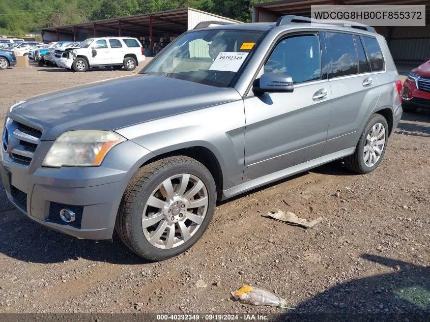 2012 Mercedes-Benz Glk 350 4Matic VIN: WDCGG8HB0CF855372 Lot: 40392349