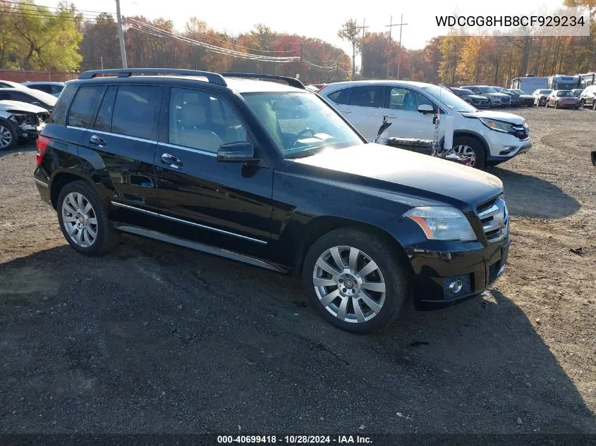 2012 Mercedes-Benz Glk 350 4Matic VIN: WDCGG8HB8CF929234 Lot: 40699418