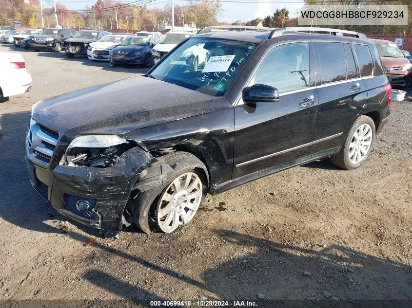 2012 Mercedes-Benz Glk 350 4Matic VIN: WDCGG8HB8CF929234 Lot: 40699418