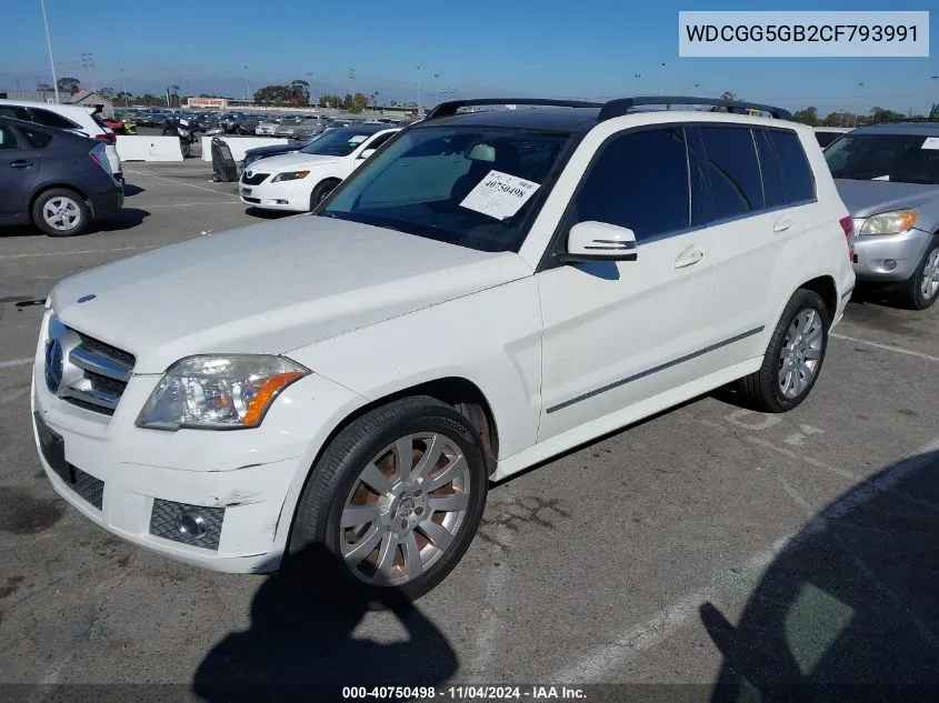 2012 Mercedes-Benz Glk 350 VIN: WDCGG5GB2CF793991 Lot: 40750498