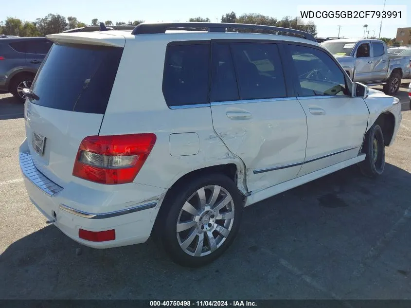 2012 Mercedes-Benz Glk 350 VIN: WDCGG5GB2CF793991 Lot: 40750498