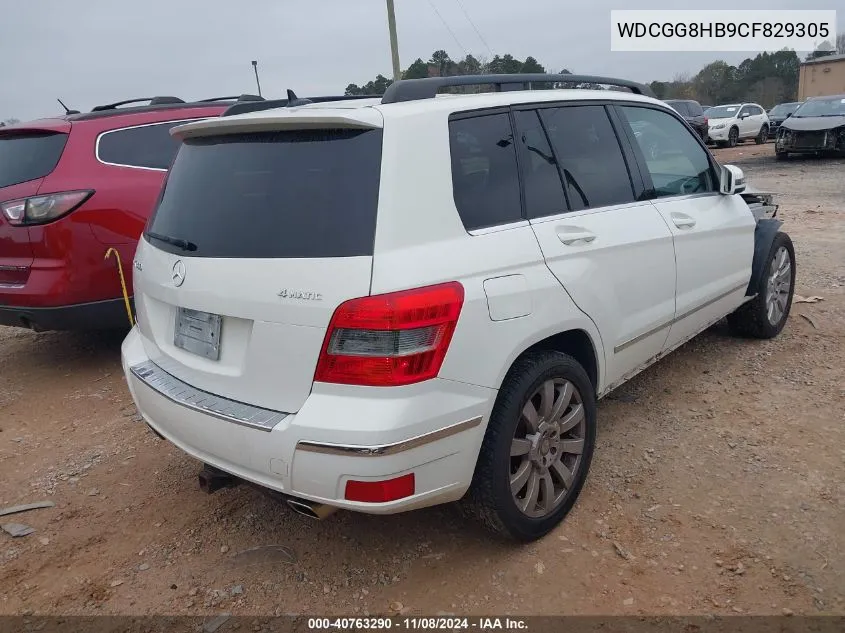 2012 Mercedes-Benz Glk 350 4Matic VIN: WDCGG8HB9CF829305 Lot: 40763290