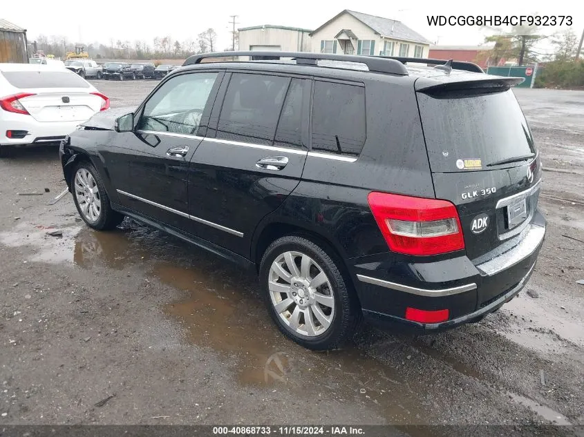 2012 Mercedes-Benz Glk 350 4Matic VIN: WDCGG8HB4CF932373 Lot: 40868733