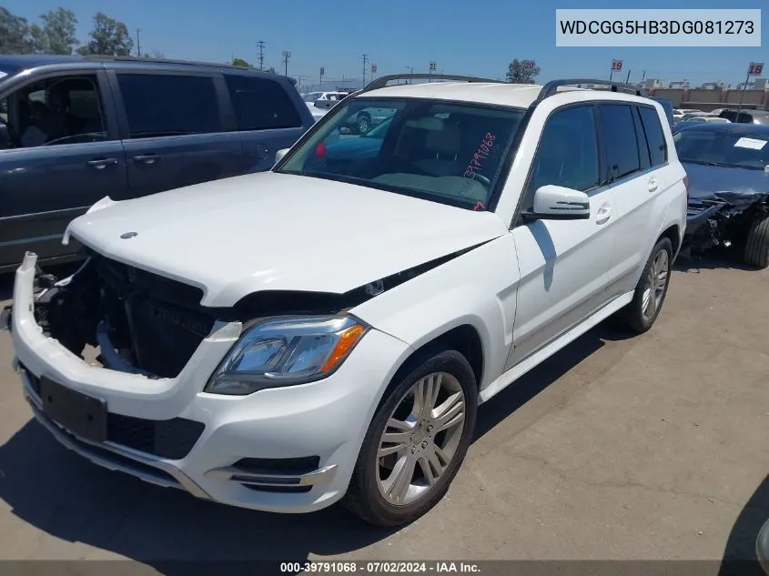 2013 Mercedes-Benz Glk 350 VIN: WDCGG5HB3DG081273 Lot: 39791068