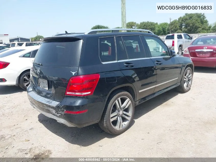 2013 Mercedes-Benz Glk 350 VIN: WDCGG5HB9DG016833 Lot: 40005992