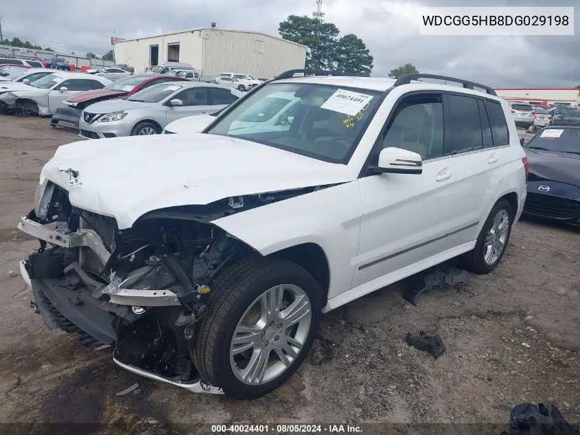 2013 Mercedes-Benz Glk 350 VIN: WDCGG5HB8DG029198 Lot: 40024401