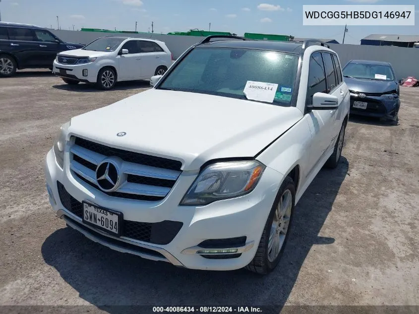 2013 Mercedes-Benz Glk 350 VIN: WDCGG5HB5DG146947 Lot: 40086434