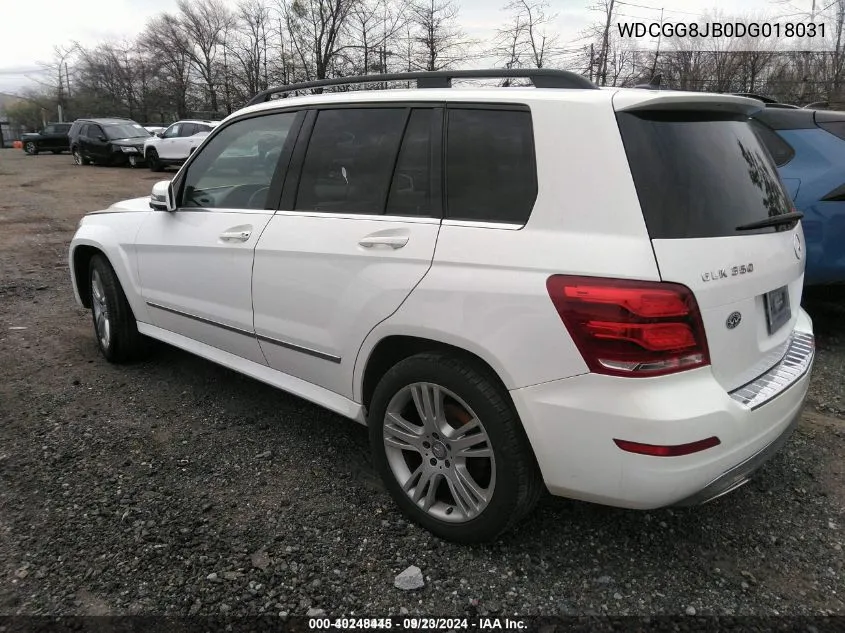 2013 Mercedes-Benz Glk 350 4Matic VIN: WDCGG8JB0DG018031 Lot: 40248445