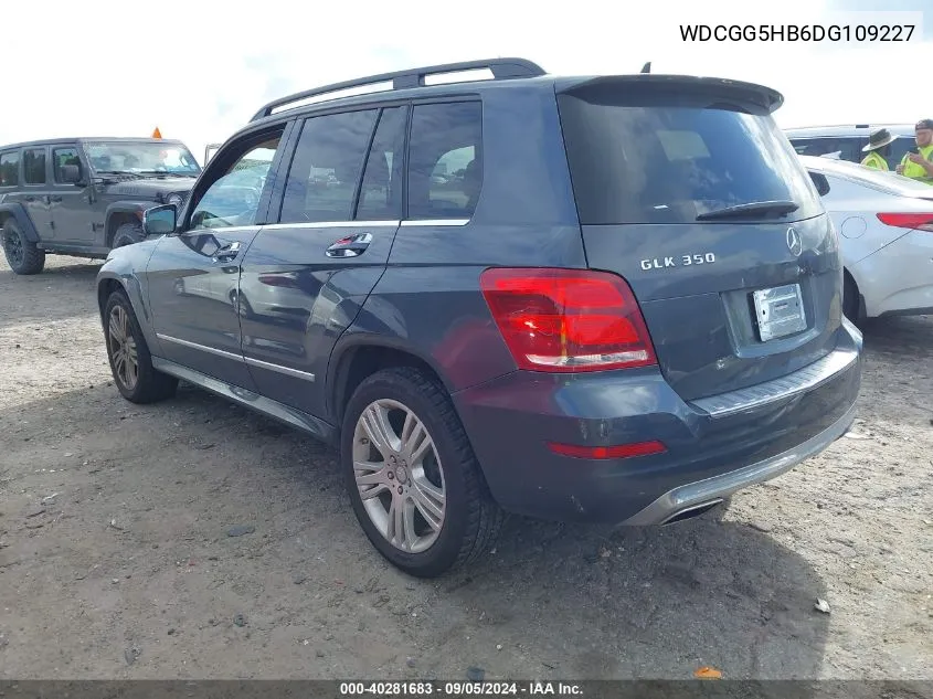 2013 Mercedes-Benz Glk 350 VIN: WDCGG5HB6DG109227 Lot: 40281683