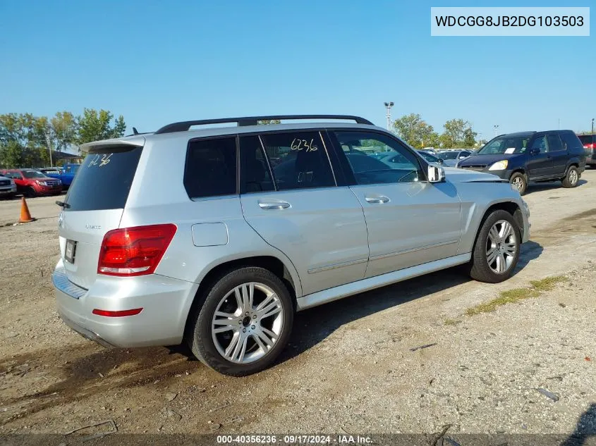 2013 Mercedes-Benz Glk 350 4Matic VIN: WDCGG8JB2DG103503 Lot: 40356236