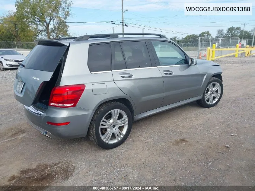 2013 Mercedes-Benz Glk 350 4Matic VIN: WDCGG8JBXDG091388 Lot: 40365757