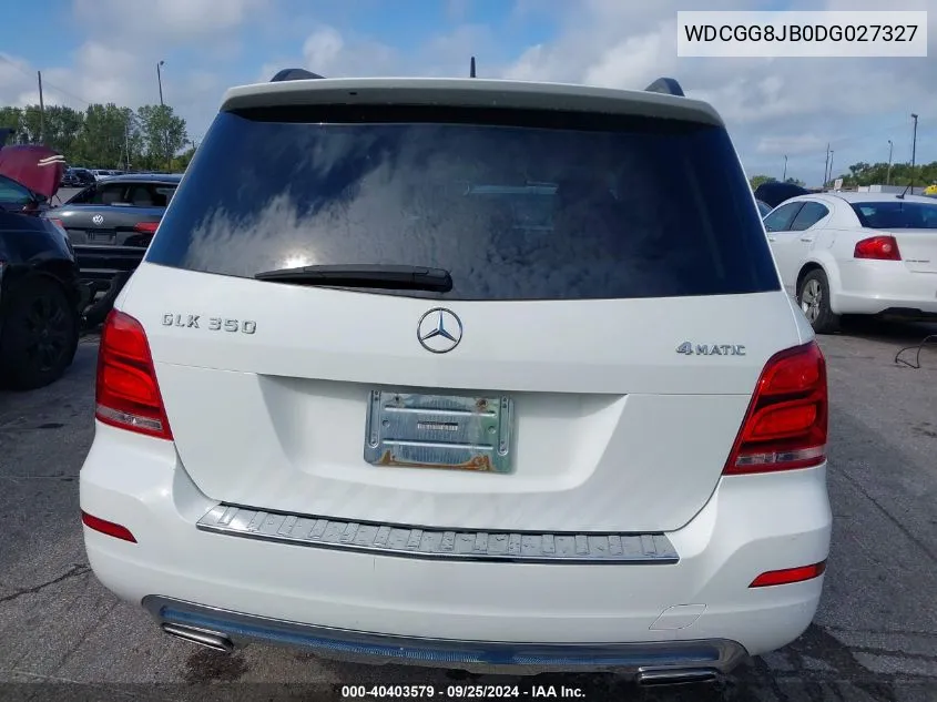 2013 Mercedes-Benz Glk 350 4Matic VIN: WDCGG8JB0DG027327 Lot: 40403579