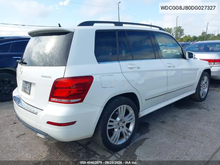 2013 Mercedes-Benz Glk 350 4Matic VIN: WDCGG8JB0DG027327 Lot: 40403579